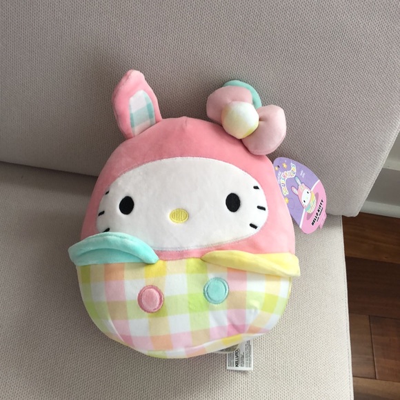 HELLO KITTY SQUISHMALLOW EASTER SPRINGTIME PLUSH 8” NWT - Picture 2 of 8